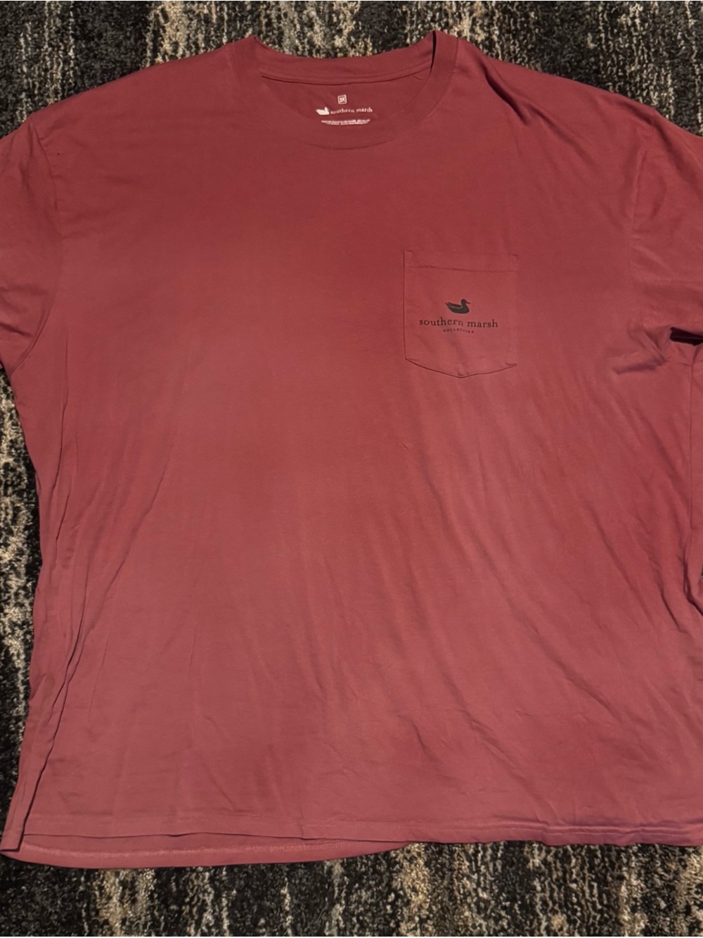 Southern Marsh Short-Sleeve Pocket Tee in Dusty Rose